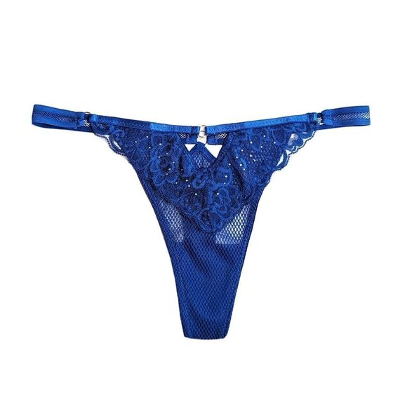 Knotty Knickers Sapphire Secret G-String - Picture 1 of 9